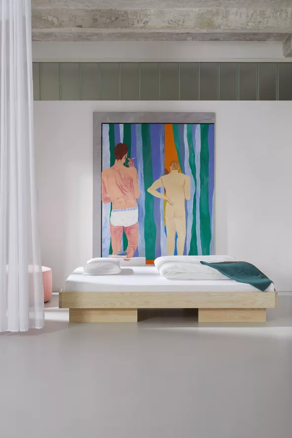 Objekte Unserer Tage Zians Bed 180x200 Eiken Zwart 5 Objekte Unserer Tage Zians Bed 180x200 Eiken Zwart - Afbeelding 3