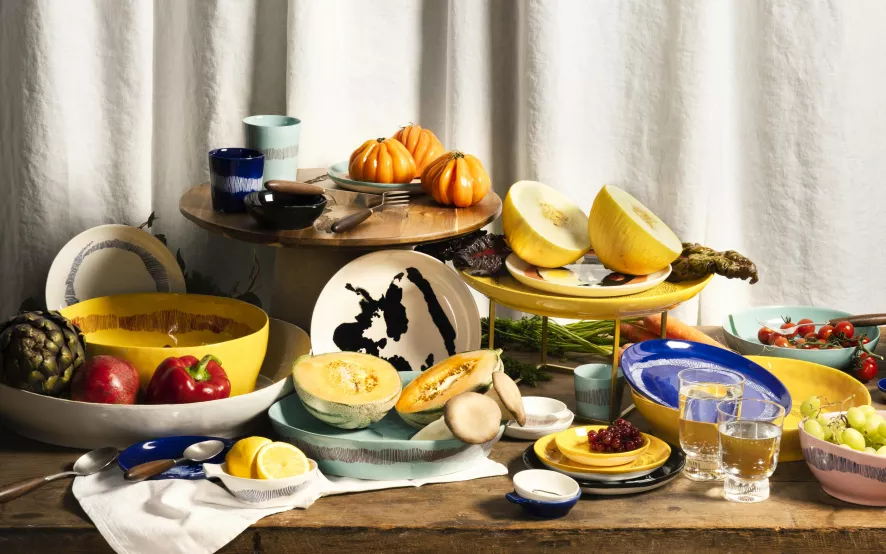 Serax Feast By Ottolenghi Schaal Ø35 Blue Pepper Gold 5 Serax Feast By Ottolenghi Schaal Ø35 Blue Pepper Gold - Afbeelding 3