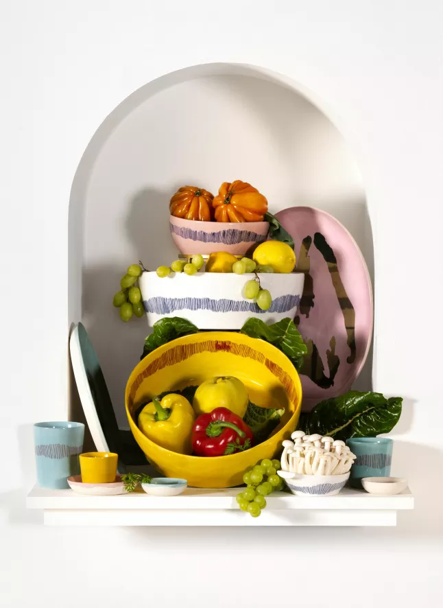 Serax Feast By Ottolenghi Kom Ø16 Pink Stripes Blue 12 Serax Feast By Ottolenghi Kom Ø16 Pink Stripes Blue - Afbeelding 10