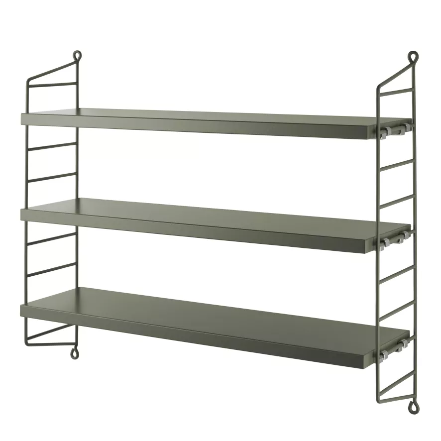 String Furniture Pocket Wandkast Sage 3 String Furniture Pocket Wandkast Sage