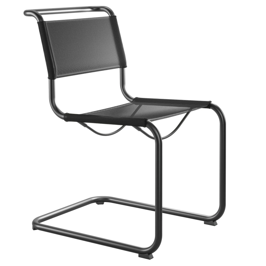 Thonet S33 N All Seasons Tuinstoel Zwart 5 Thonet S33 N All Seasons Tuinstoel Zwart - Afbeelding 3