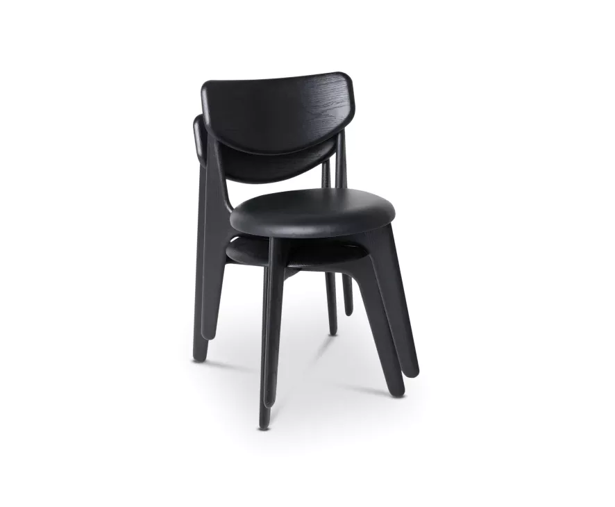 Tom Dixon Slab Side Chair Stoel Zwart 7 Tom Dixon Slab Side Chair Stoel Zwart - Afbeelding 5