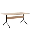 &tradition Pavilion AV18 Tafel 160x90 Zwart Onderstel, Gelakt Eiken