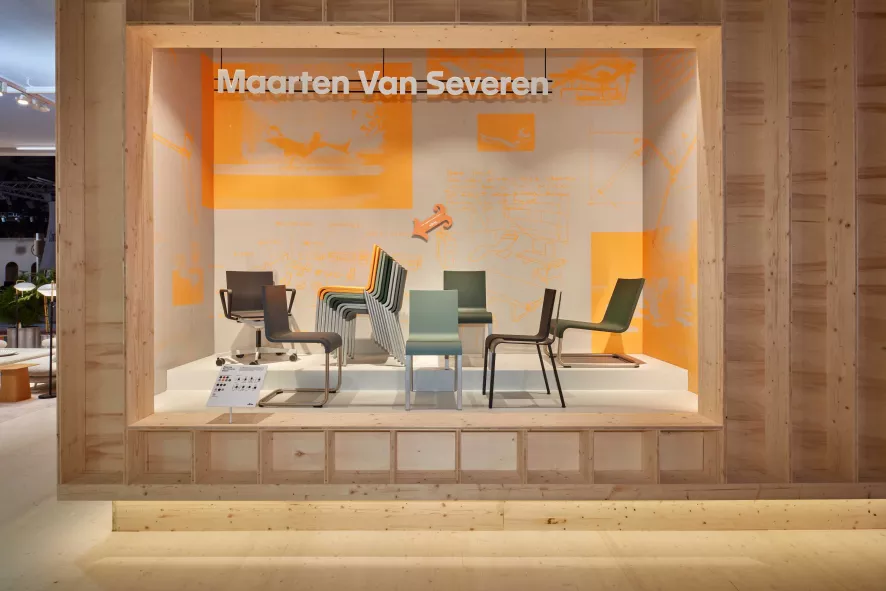 Vitra .03 Stoel Gep. Onderstel Zwart Niet Stapelbaar Mango 6 Vitra .03 Stoel Gep. Onderstel Zwart Niet Stapelbaar Mango - Afbeelding 4