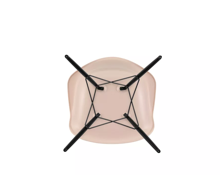 Vitra Eames DAW Stoel Zwart Esdoorn Onderstel, Zeeblauw 8 Vitra Eames DAW Stoel Zwart Esdoorn Onderstel, Zeeblauw - Afbeelding 6