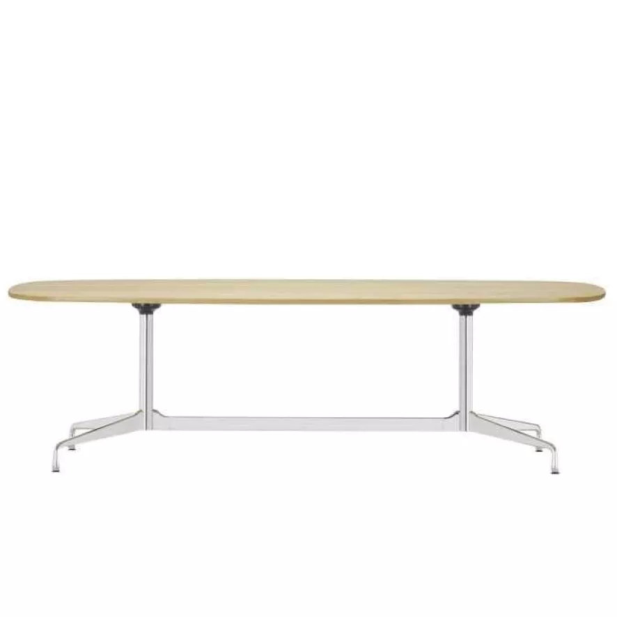Vitra Eames Segmented Tafel 220 Chroom Eiken Naturel 5 Vitra Eames Segmented Tafel 220 Chroom Eiken Naturel - Afbeelding 3