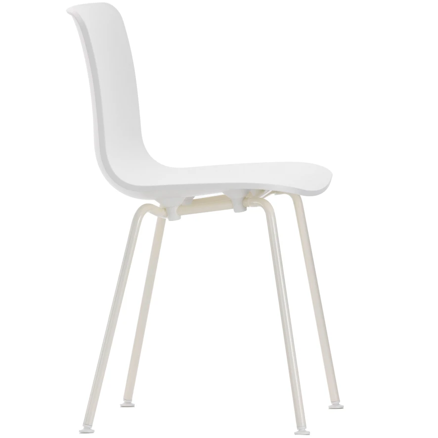 Vitra Hal Tube Stoel Ivoor Poedercoating Onderstel Oranje 4 Vitra Hal Tube Stoel Ivoor Poedercoating Onderstel Oranje - Afbeelding 2