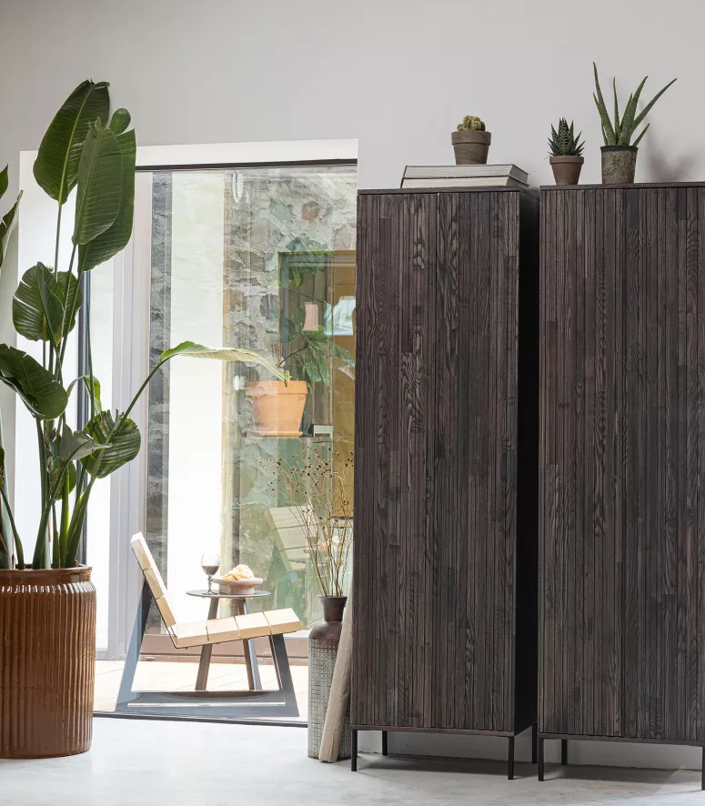 WOOOD Exclusive Gravure Opbergkast Grenen Zwart 10 WOOOD Exclusive Gravure Opbergkast Grenen Zwart - Afbeelding 8