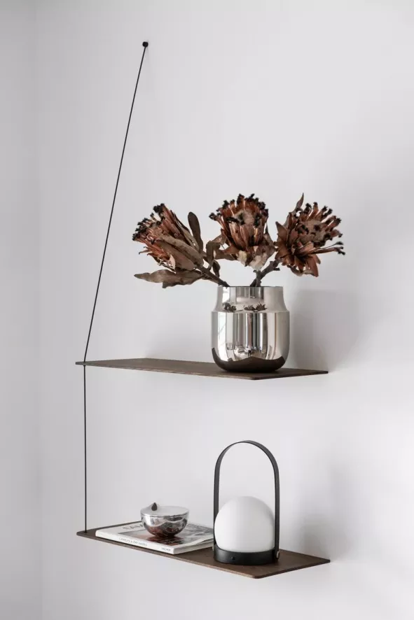 Woud Stedge Wandplank 60 White Pigmented Oak 10 Woud Stedge Wandplank 60 White Pigmented Oak - Afbeelding 8